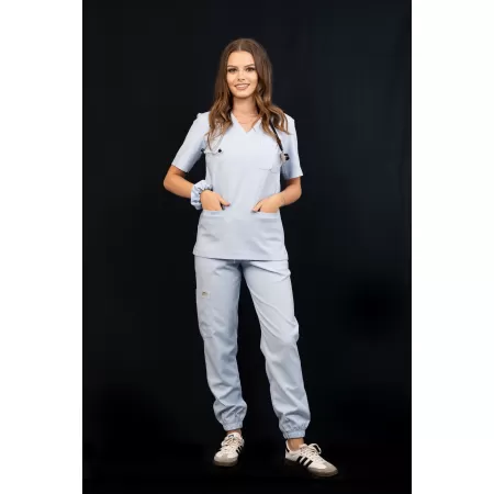 Bluzka medyczna SCRUBS MEDI TEDDY - TALLANTE BABY BLUE